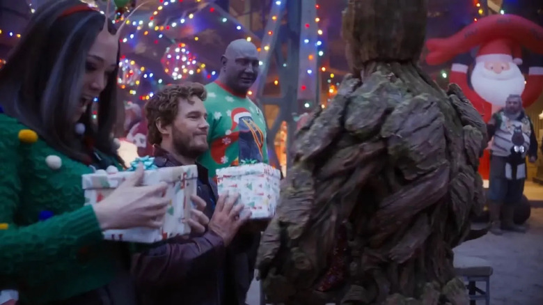 Groot gives gifts