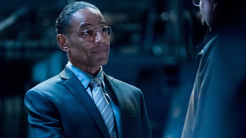 Gus Fring shaking hands