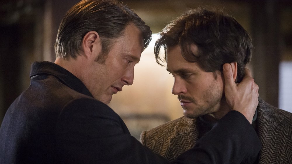 Mads Mikkelsen as Hannibal Lecter and Hugh Dancy as Will Graham in Hannibal