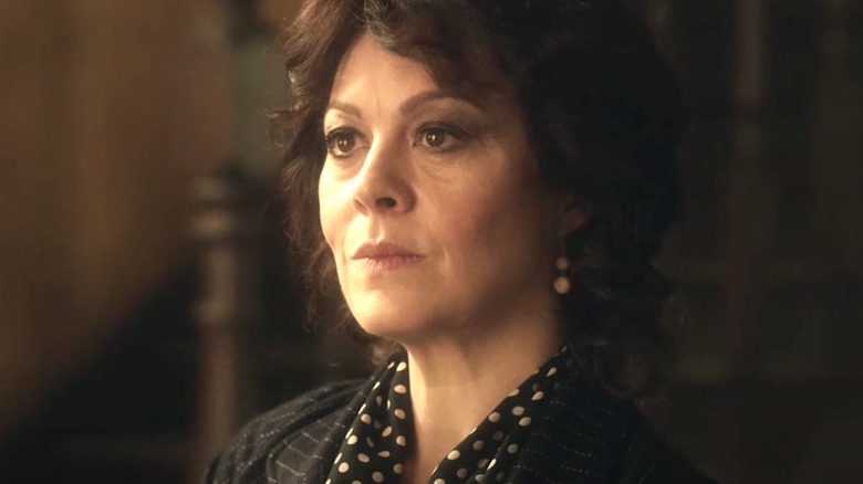 Helen McRory glaring offscreen