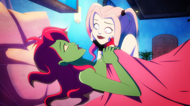 Harley and Ivy in bed together