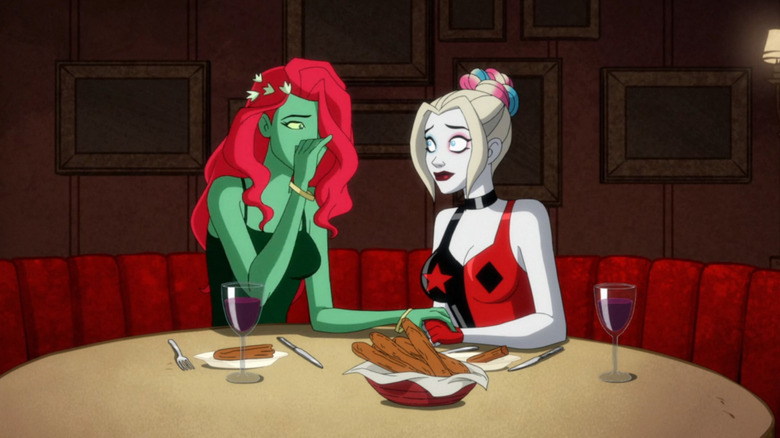 Poison Ivy and Harley Quinn on a date