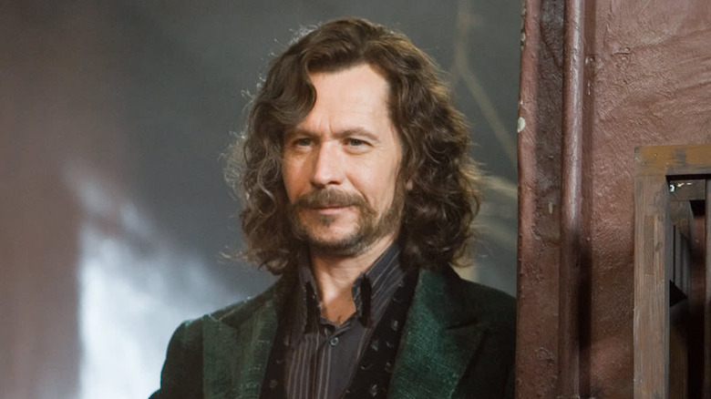 Gary Oldman Sirius Black smiling doorway