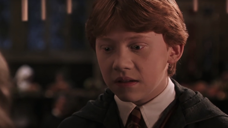 Ron Weasley looking nervous 