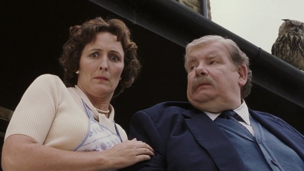 Uncle Vernon and Aunt Petunia in Harry Potter and the Sorcerer's Stone