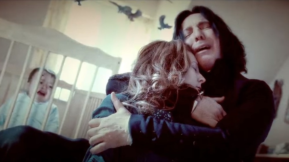 Snape crying