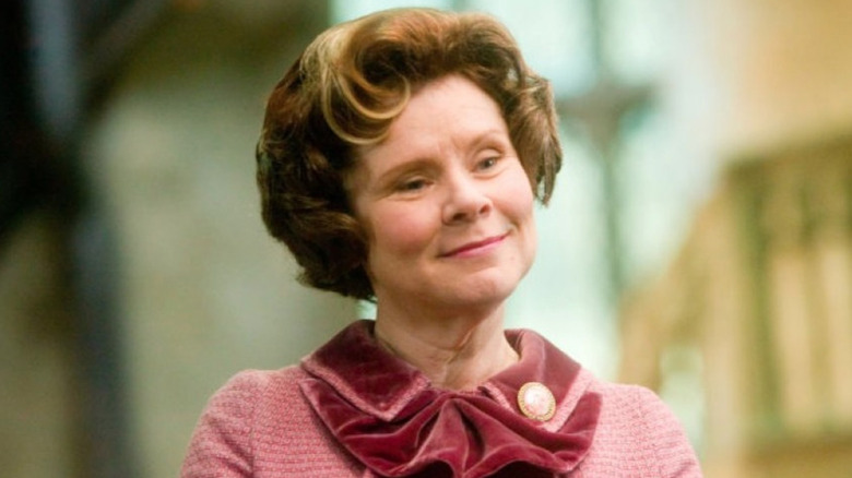 Professor Umbridge smirking