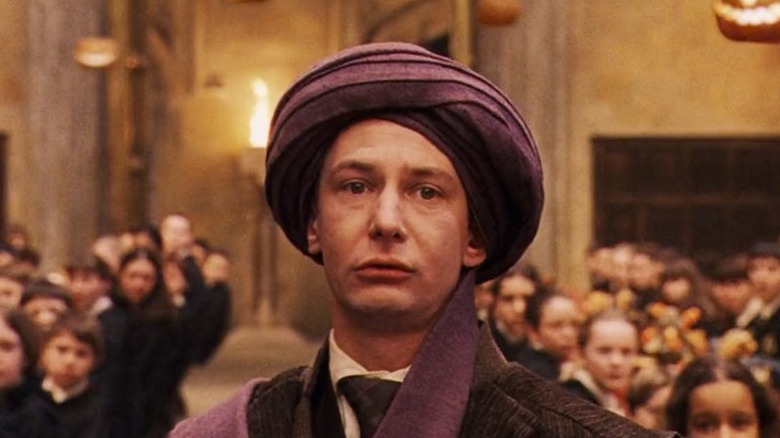 Quirrell standing in Great Hall Harry Potter