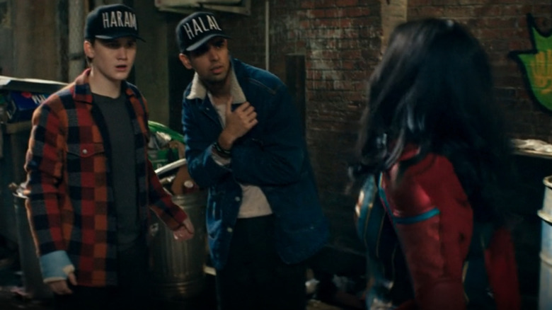 Bruno and Kamran wearing hats in Ms. Marvel