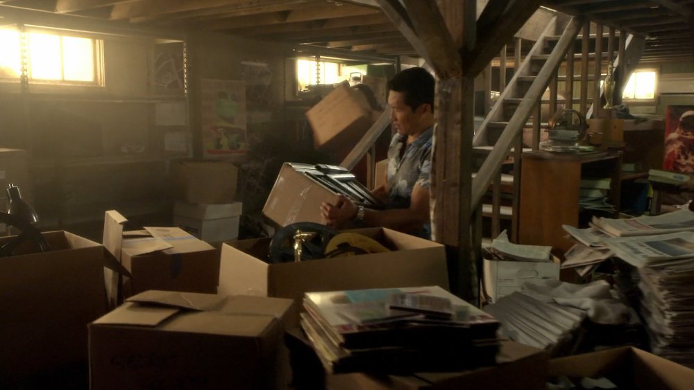 The telltale stairs in Jerry's basement on Hawaii Five-0