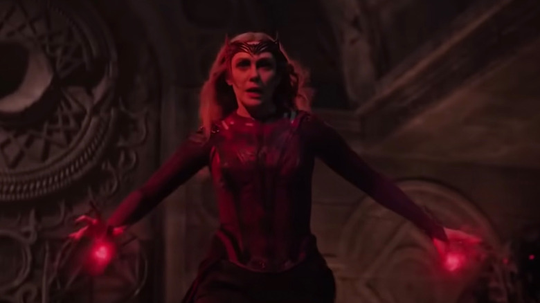 Wanda using her powers 