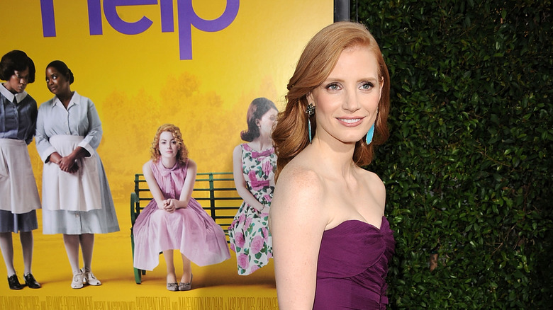 Jessica Chastain at the premiere of The Help.