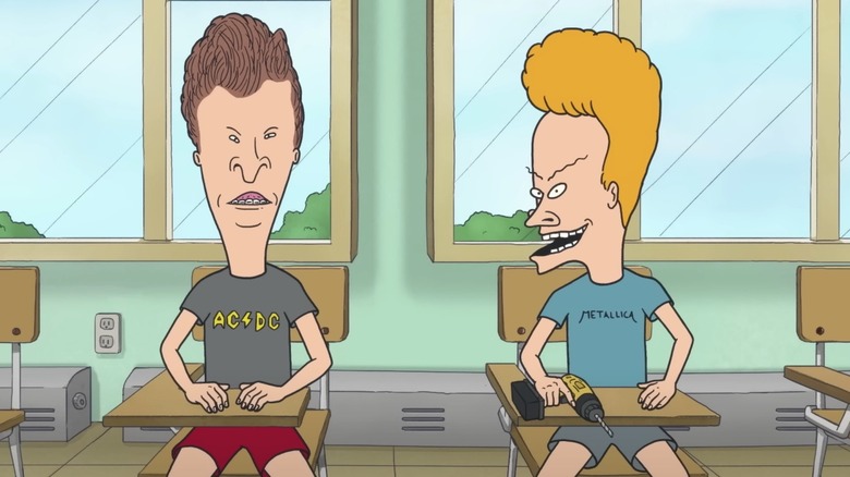 Beavis and Butt-Head smiling