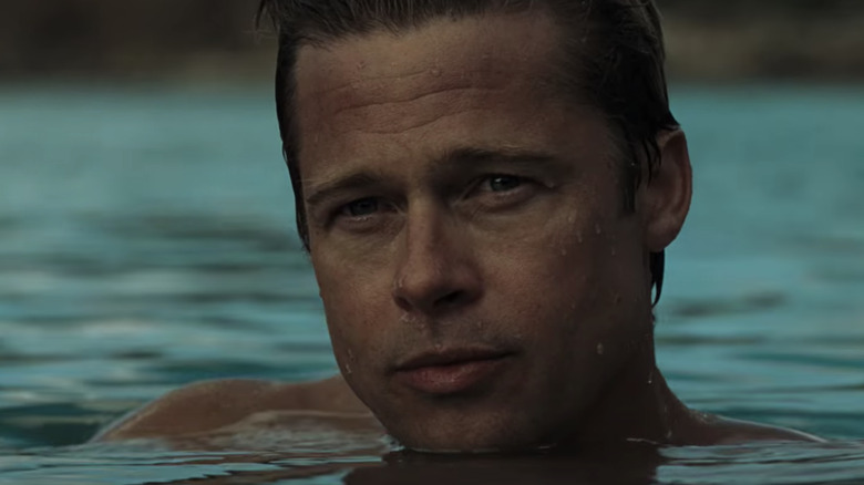 Brad Pitt in the water