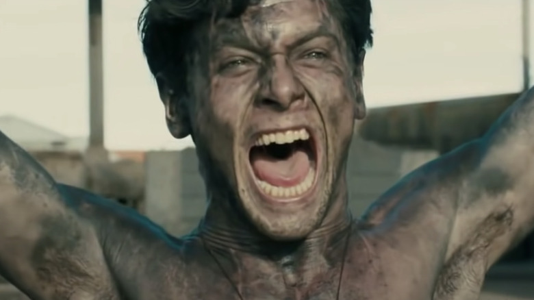 Jack O'Connell screams in pain