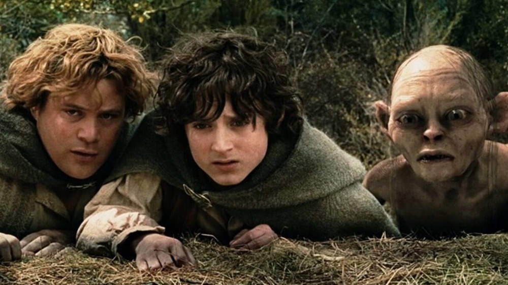 Sean Astin, Elijah Wood, and Andy Serkis in The Lord of the Rings: The Two Towers