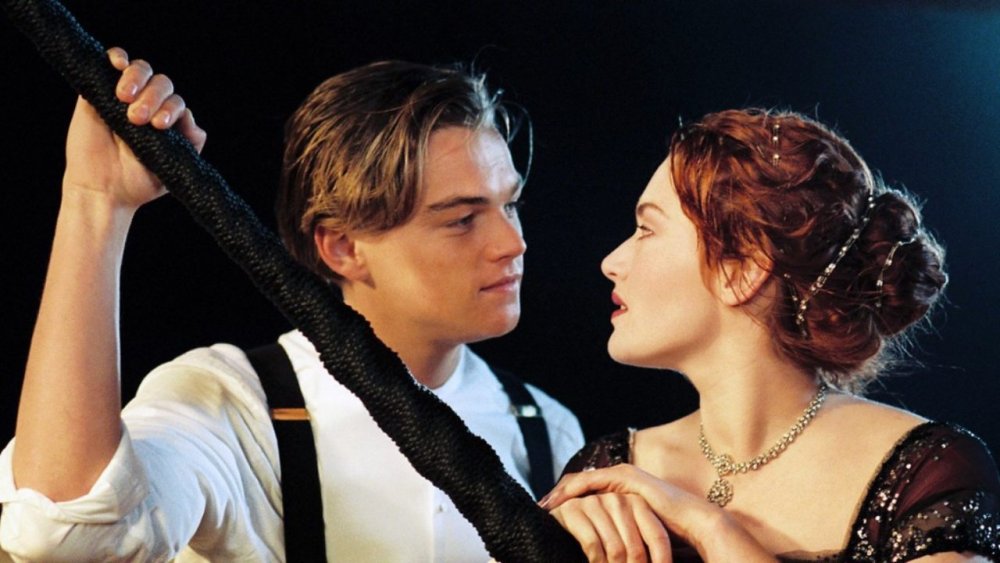 (from left to right) Leonardo DiCaprio and Kate Winslet in Titanic