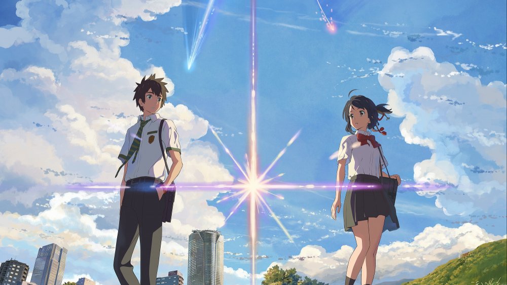 Taki (left) and Mitsuha, protagonists of Kimi no na wa