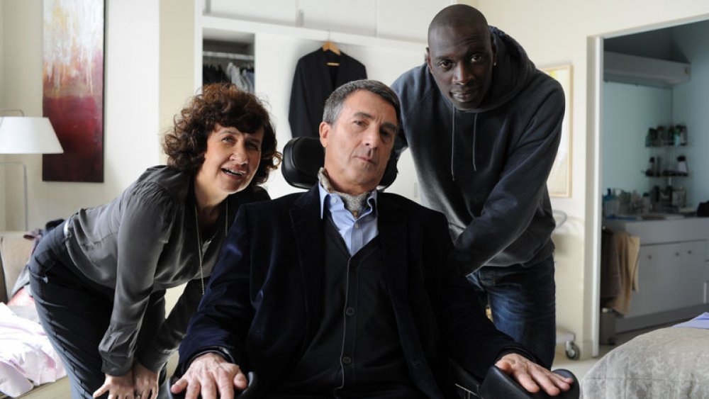 Anne Le Ny, Francois Cluzet, and Omar Sy in The Intouchables