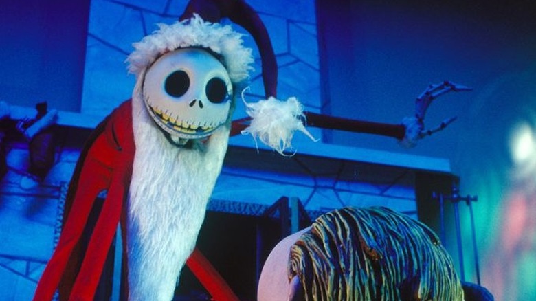 Jack Skellington dressed as Santa in The Nightmare Before Christmas