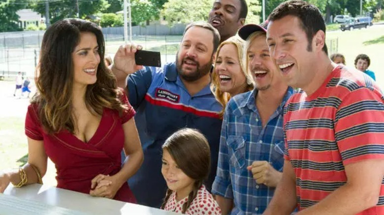 The Grown Ups 2 cast laughing