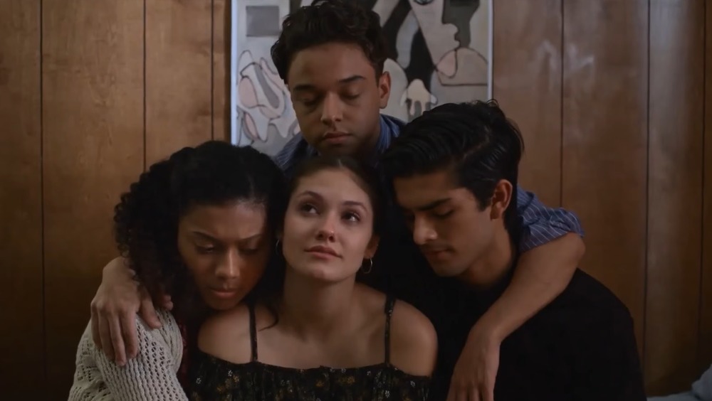 On My Block cast hugging