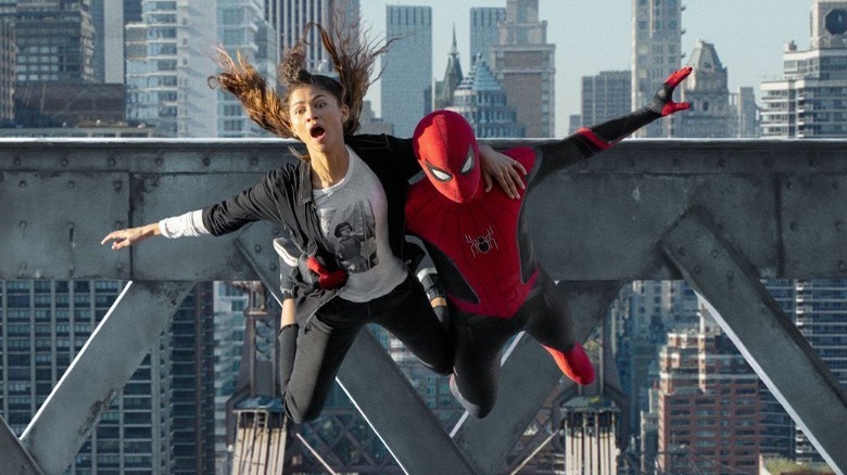 Zendaya and Tom Holland in "Spider-Man: No Way Home"