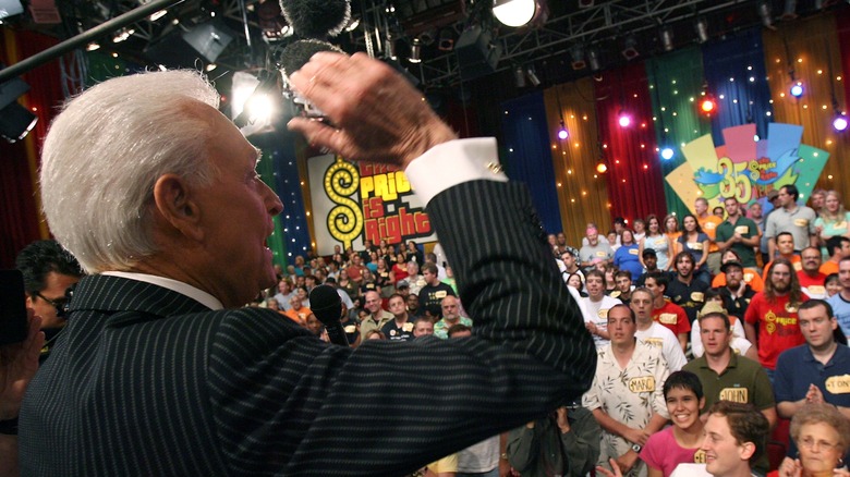 Bob Barker hosting "The Price is Right"