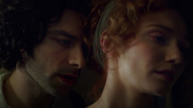 Aidan Turner and Eleanor Tomlinson in Poldark