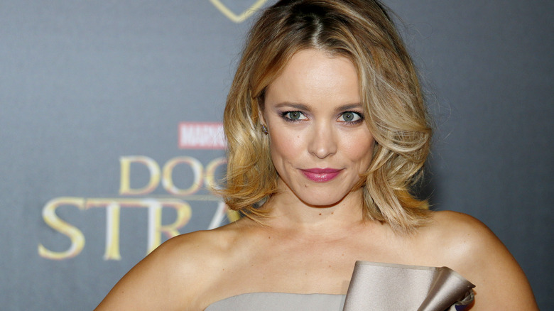 Rachel McAdams posing on the red carpet