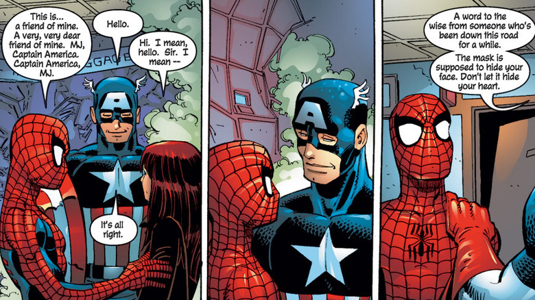 Spidey introduces MJ to Cap