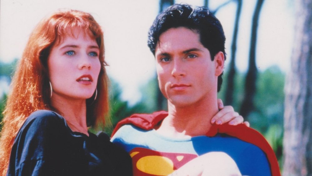 Stacy Haiduk as Lana Lang and John Haymes Newton as Superboy