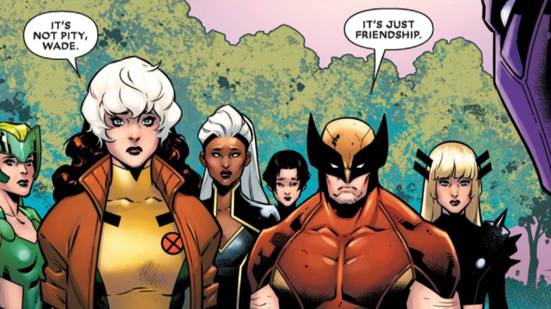 The X-Men talk with Deadpool