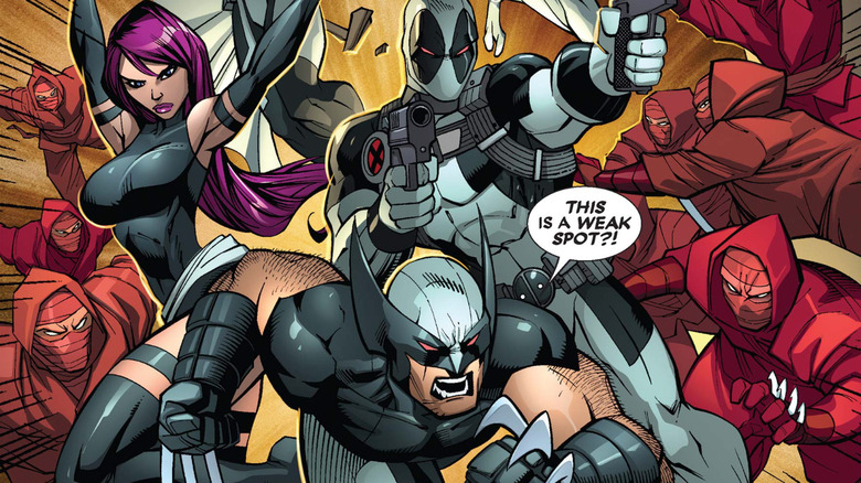 X-Force battles the Hand