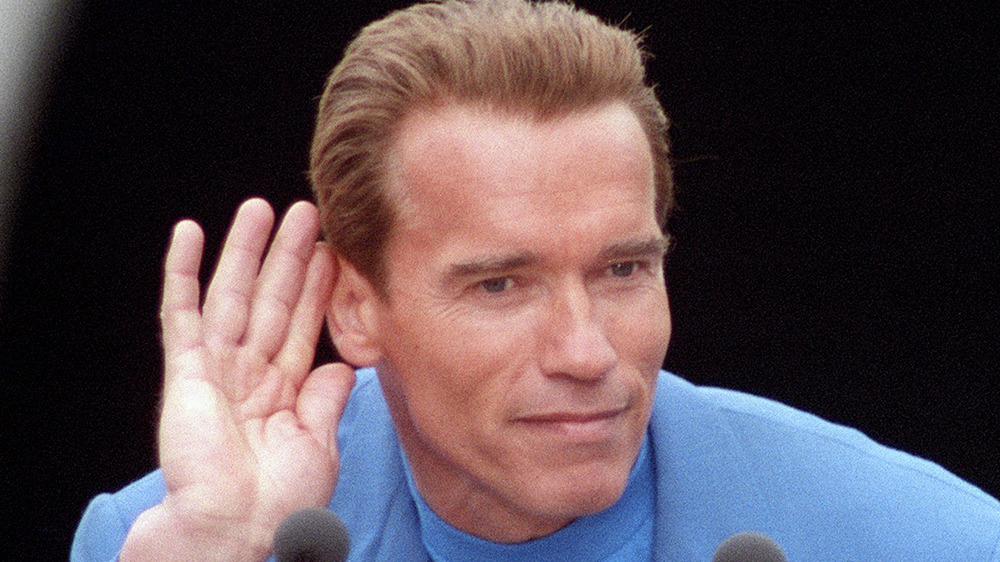 Arnold Schwarzenegger press
