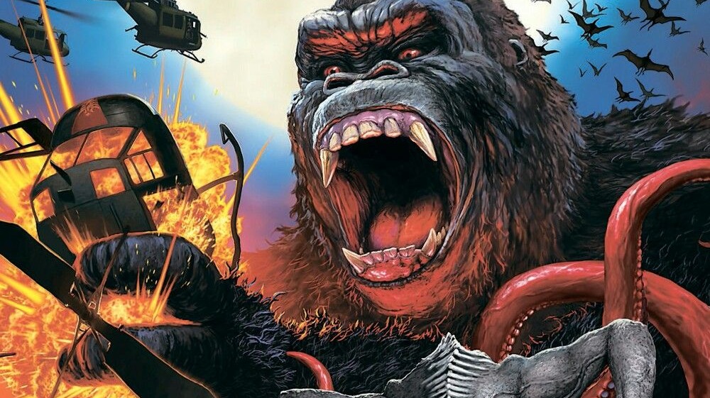 King Kong and helicopters