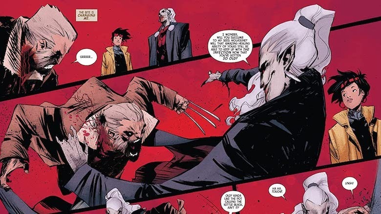 Wolverine fighting Dracula