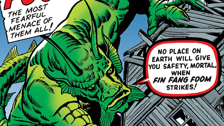 Fin Fang Foom throws house 