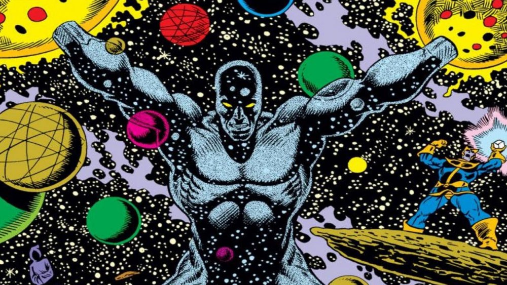 Kronos the Eternal opposing Thanos from Marvel Comics