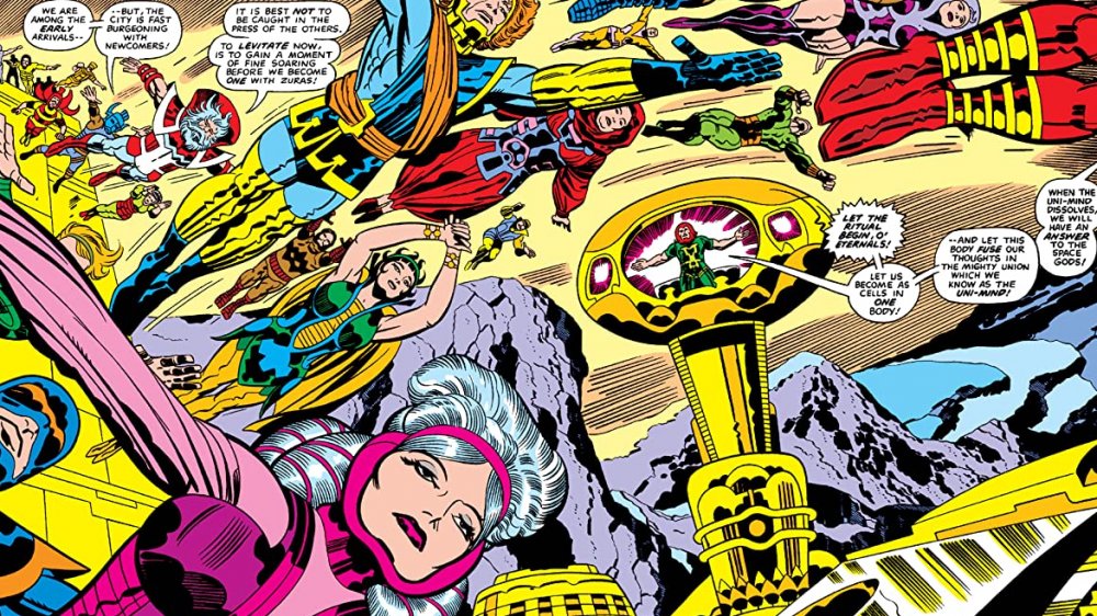 The Eternals in flight from Marvel Comics