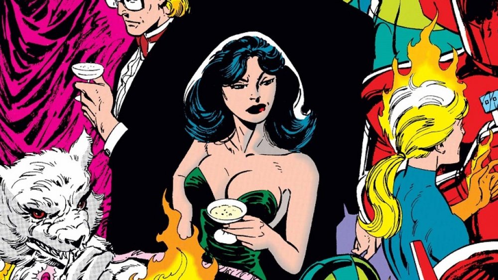 Sersi of the Eternals at a party, from Marvel Comics