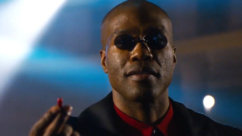 Yahya Abdul-Mateen II as the new Morpheus with red pill