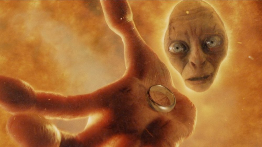 Gollum and the Ring in Mount Doom