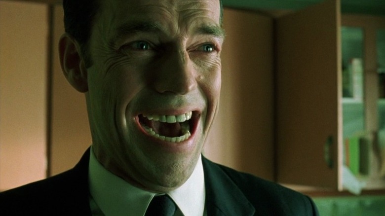 Agent Smith laughing