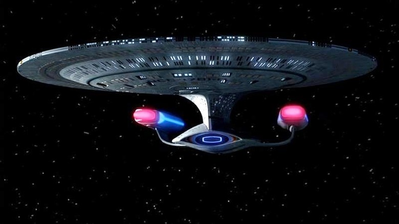 The Enterprise D in space