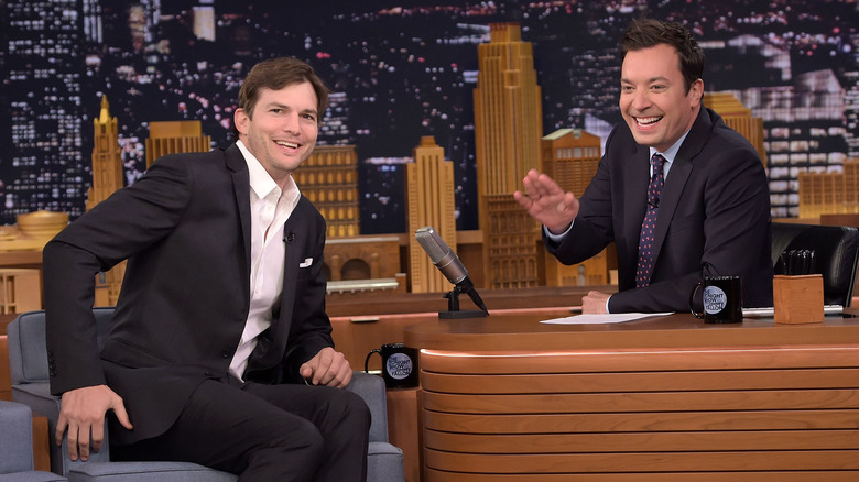 Ashton Kutcher interviewed by Jimmy Fallon
