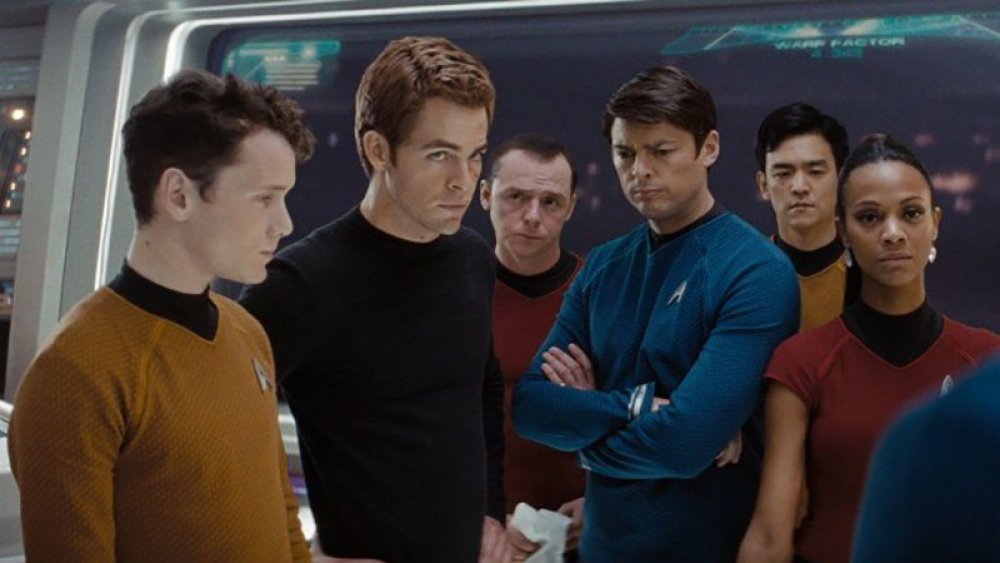 The Enterprise crew from the Kelvin timeline