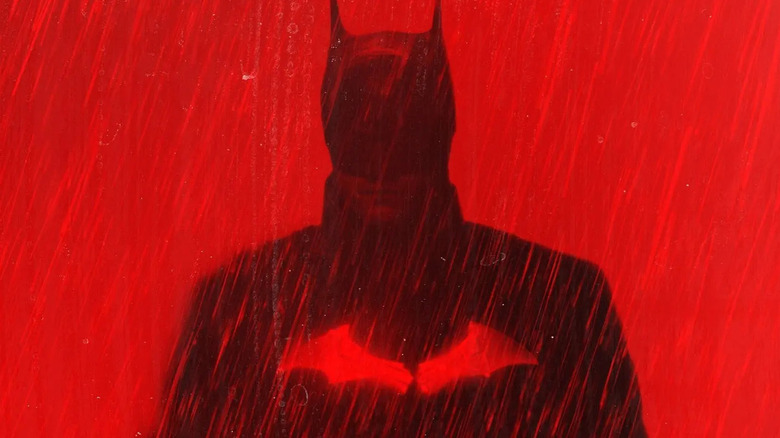 The Batman in the rain