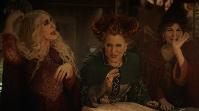 Sarah, Winifred, and Mary Sanderson in Hocus Pocus 2