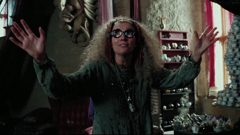 Professor Trelawney holding arms wide